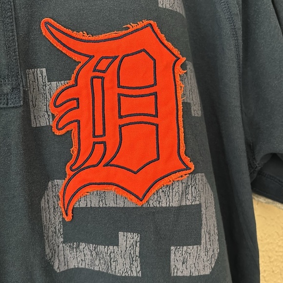 Mens Large MLB Nike Detroit Tigers Baseball Short Sleeve Shirt, Large, Navy Blue - Picture 2 of 6